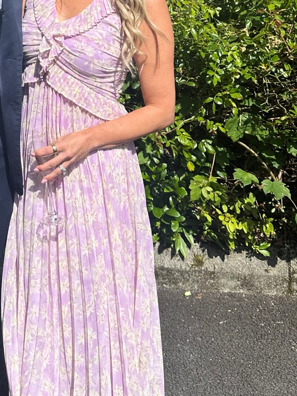 Astr Lavender Floral Dress (Image Focused)